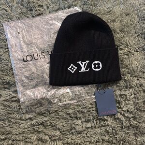 Louis Vuitton Black Knit Hat